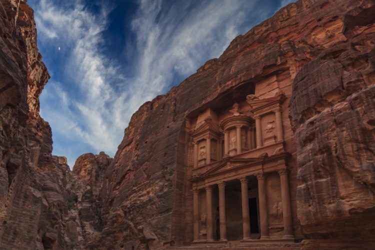 al khazneh or the treasury at petra jordan 3VPSJ6N